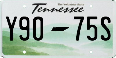 TN license plate Y9075S