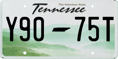 TN license plate Y9075T