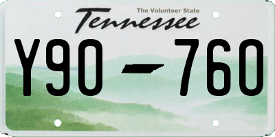 TN license plate Y9076O