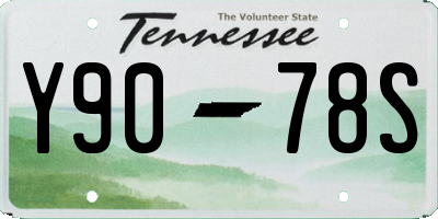 TN license plate Y9078S