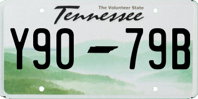 TN license plate Y9079B