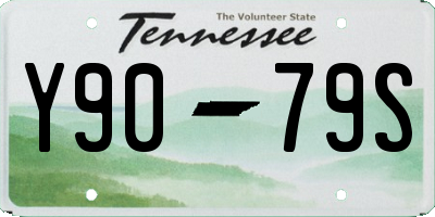TN license plate Y9079S