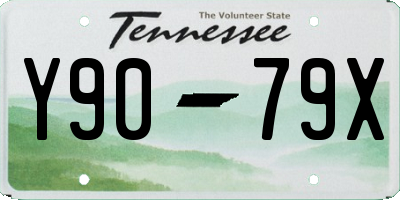 TN license plate Y9079X