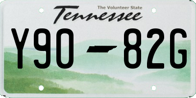 TN license plate Y9082G