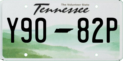TN license plate Y9082P