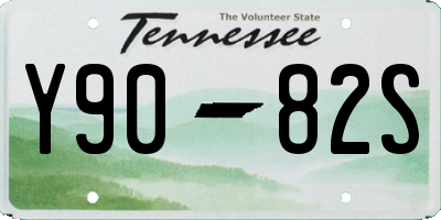 TN license plate Y9082S