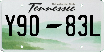 TN license plate Y9083L
