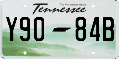 TN license plate Y9084B