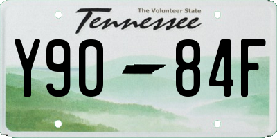 TN license plate Y9084F