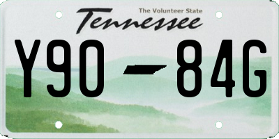 TN license plate Y9084G