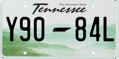 TN license plate Y9084L