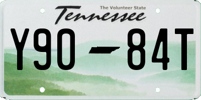 TN license plate Y9084T
