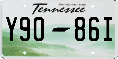 TN license plate Y9086I