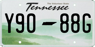 TN license plate Y9088G