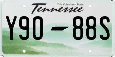 TN license plate Y9088S