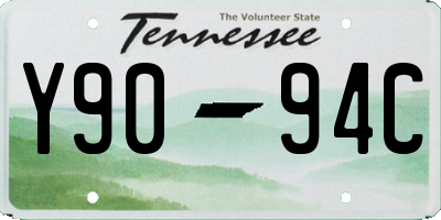 TN license plate Y9094C