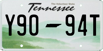 TN license plate Y9094T