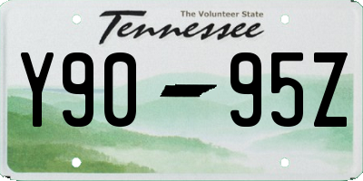 TN license plate Y9095Z