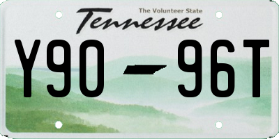 TN license plate Y9096T