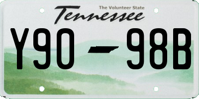 TN license plate Y9098B
