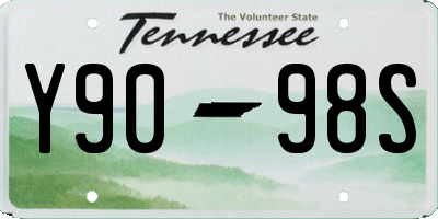 TN license plate Y9098S