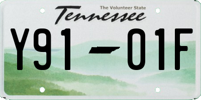 TN license plate Y9101F
