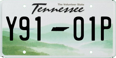 TN license plate Y9101P