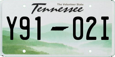 TN license plate Y9102I