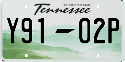 TN license plate Y9102P