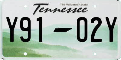 TN license plate Y9102Y