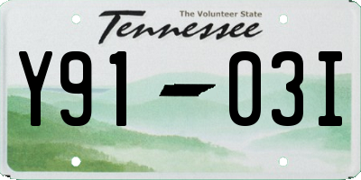 TN license plate Y9103I