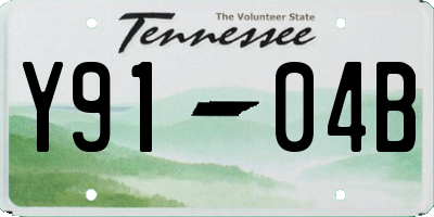 TN license plate Y9104B