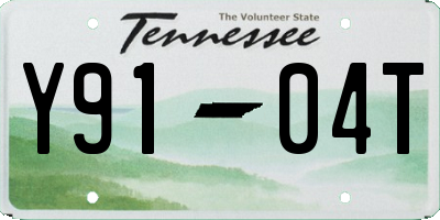 TN license plate Y9104T