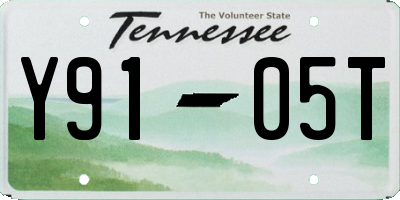 TN license plate Y9105T