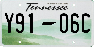 TN license plate Y9106C