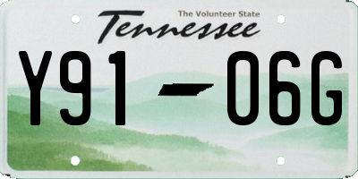 TN license plate Y9106G