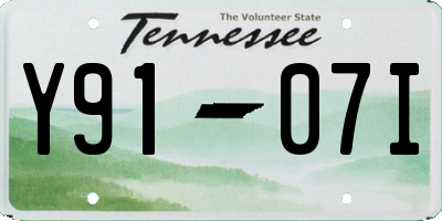 TN license plate Y9107I