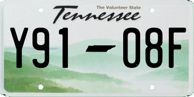TN license plate Y9108F