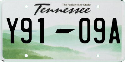 TN license plate Y9109A