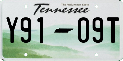 TN license plate Y9109T