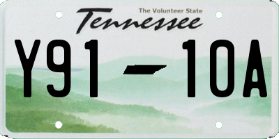 TN license plate Y9110A