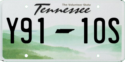 TN license plate Y9110S