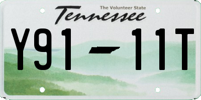 TN license plate Y9111T