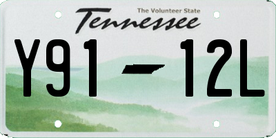 TN license plate Y9112L