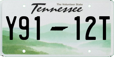 TN license plate Y9112T