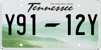 TN license plate Y9112Y