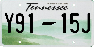 TN license plate Y9115J