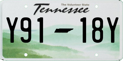 TN license plate Y9118Y