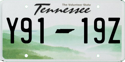 TN license plate Y9119Z