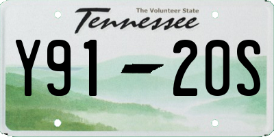 TN license plate Y9120S